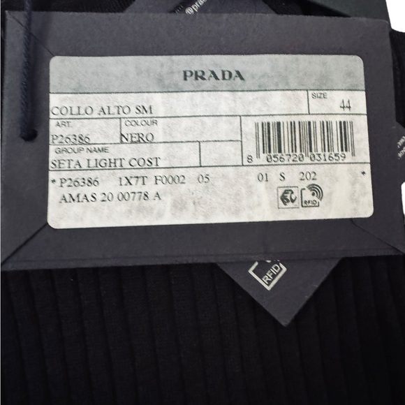 PRADA***Sleveeless Black Turtleneck****I 44 US 10***$1370 - Picture 12 of 13